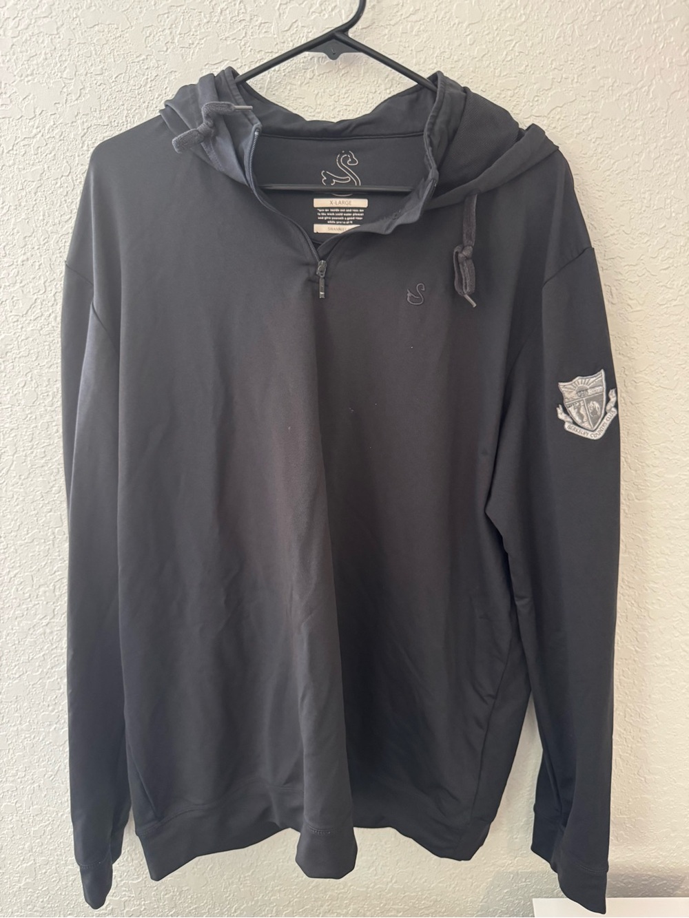 Club Logo Half-Zip Hooded Pullover Jacket
